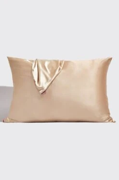Kitsch Satin Pillow Case In Champagne