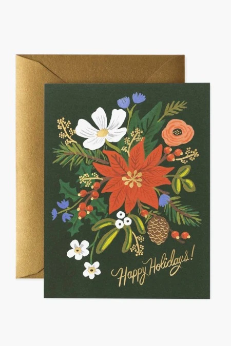 Rifle Paper Co. Holiday Bouquet Card 3 Rifle Paper Co. Holiday Bouquet Card