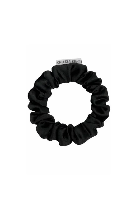 Chelsea King Adorn Sleep Thins Scrunchie In Black 3 Chelsea King Adorn Sleep Thins Scrunchie In Black