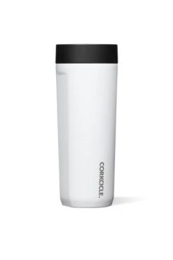 Corkcicle 17oz Commuter Cup In Gloss White