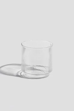 Hudson + Oak Short Ridged Glassware (set Of 4)