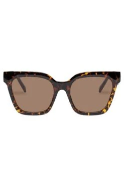 Le Specs Star Glow Sunnies In Dark Tortoise