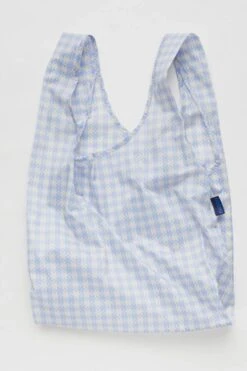 Baggu Standard Bag In Blue Pixel Gingham