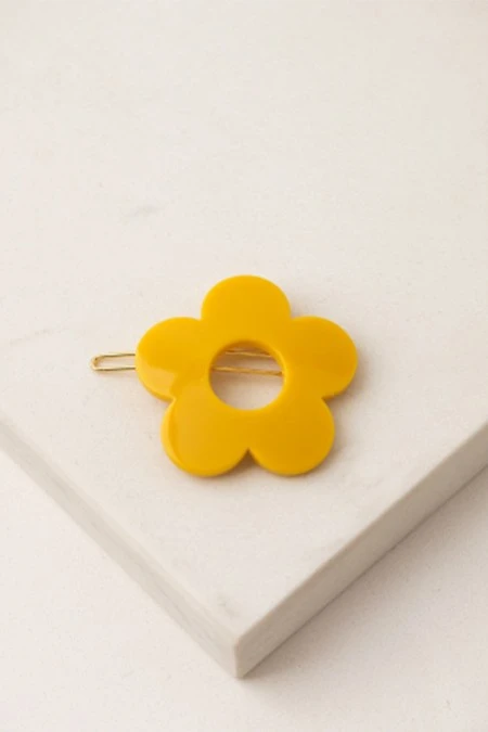 Lover’s Tempo Daisy Hair Clip In Mustard 3 Lover’s Tempo Daisy Hair Clip In Mustard