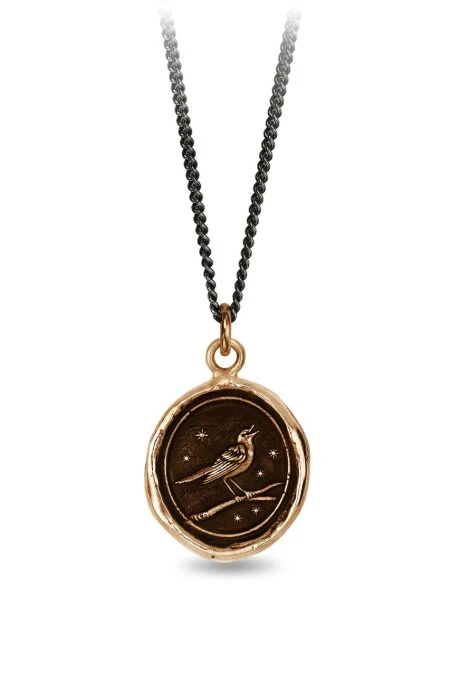 Pyrrha Nightingale Talisman In Bronze 18″ 3 Pyrrha Nightingale Talisman In Bronze 18″