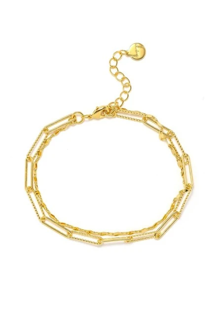 Lover’s Tempo Arlo Paperclip Layered Bracelet In Gold -Corkcicle Shop 1 57500.1703276488.1280.1280