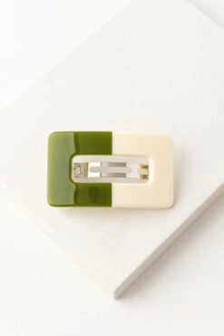 Lover’s Tempo Stevie Hair Clip In Creme + Olive