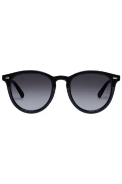 Le Specs Fire Starter Sunnies In Black + Cool Smoke