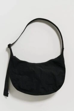 Baggu Medium Nylon Crescent Bag In Black