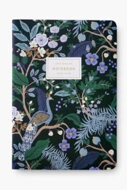 Rifle Paper Co. Set Of 3 Peacock Notebooks