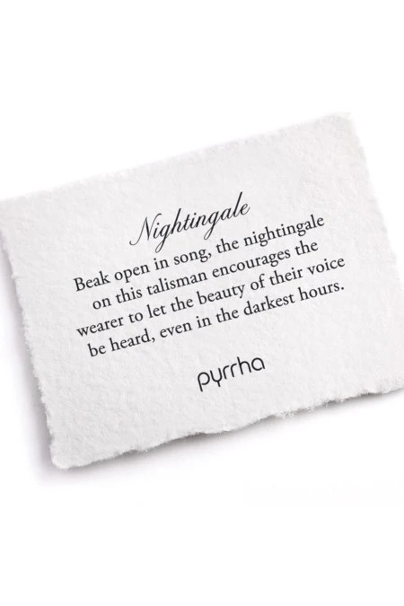 Pyrrha Nightingale Talisman In Bronze 18″ 4 Pyrrha Nightingale Talisman In Bronze 18″ - Image 2