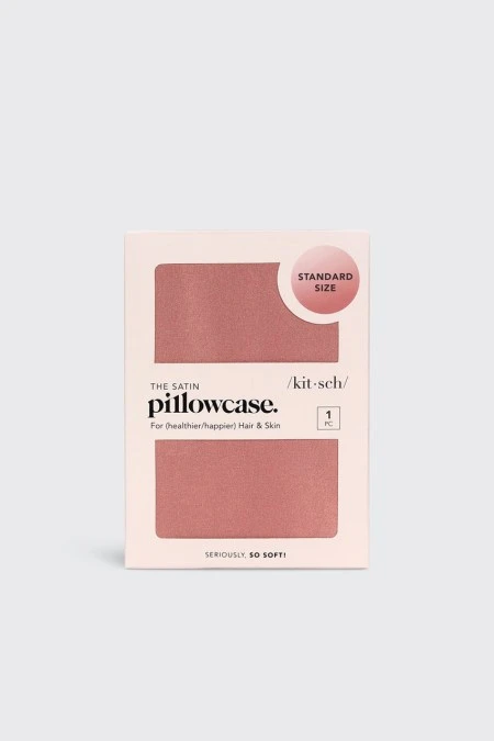 Kitsch Satin Pillow Case In Terracotta 4 Kitsch Satin Pillow Case In Terracotta - Image 2