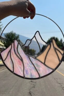 Mtn Made Studio Mountain Love Stained Glass