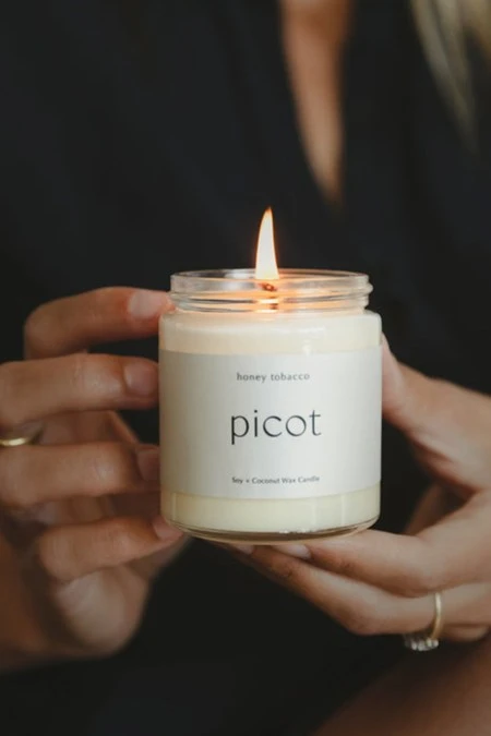 Picot Honey Tobacco Candle 4 Picot Honey Tobacco Candle - Image 2