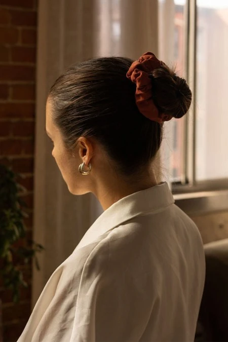 Chelsea King Sunset Blaze Scrunchie 3 Chelsea King Sunset Blaze Scrunchie