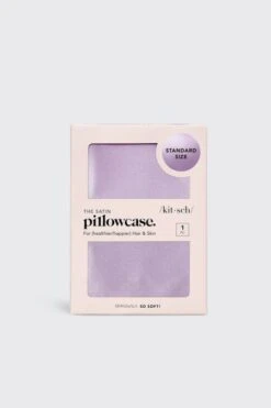 Kitsch Satin Pillow Case In Lavender