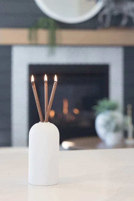 Everlasting Candle Co Wylie Vase In White 4 Everlasting Candle Co Wylie Vase In White - Image 2