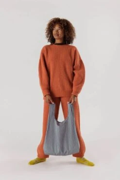 Baggu Standard Bag In Lilac Candy Stripe