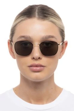Le Specs Neptune Deux Sunnies In Gold + Black -Corkcicle Shop 3 47295.1695248917.1280.1280