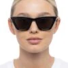 Le Specs Velodrome Sunnies In Black