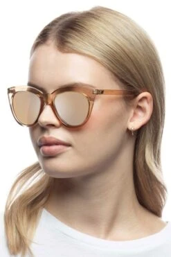 Le Specs Halfmoon Magic Sunnies In Copper