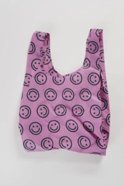 Baggu Standard Bag In Raspberry Happy