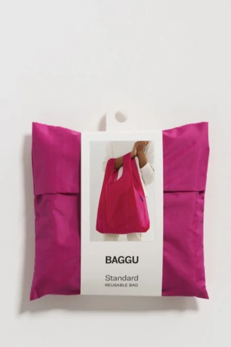 Baggu Standard Bag In Magenta 3 Baggu Standard Bag In Magenta