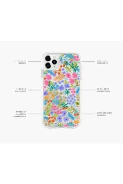 Rifle Paper Co. Clear Meadow IPhone Xs Case -Corkcicle Shop iphone x xs clear meadow4 16745.1585803340.1280.1280 1