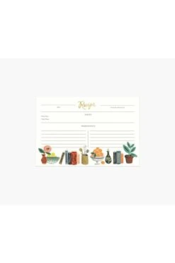 Rifle Paper Co. Pack Of 12 Kitchen Shelf Recipe Cards -Corkcicle Shop recipe cards kitchen shelf 59816.1586367355.1280.1280 1