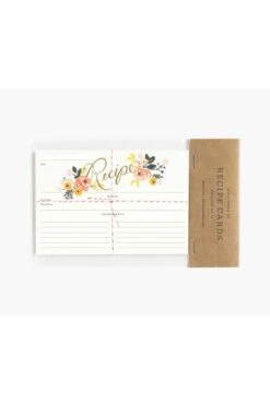Rifle Paper Co. Pack Of 12 Peony Recipe Cards -Corkcicle Shop recipe cards peony3 16548.1586591792.1280.1280 1