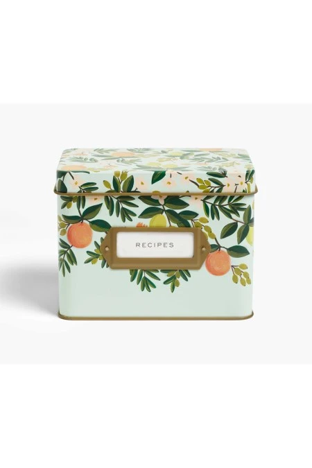 Rifle Paper Co. Citrus Floral Recipe Box 5 Rifle Paper Co. Citrus Floral Recipe Box - Image 3